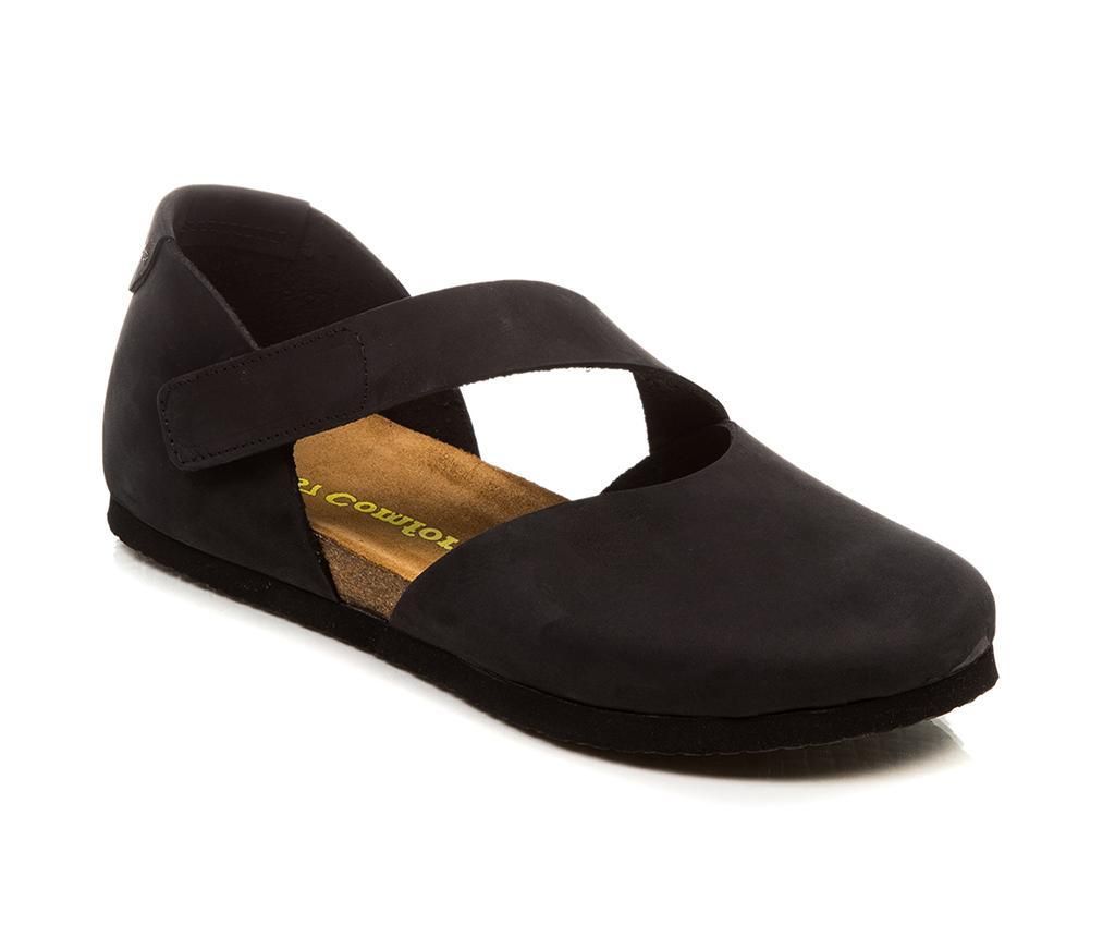 Pantofi dama Alya Black 39 – Comfortfüße, Negru Comfortfüße